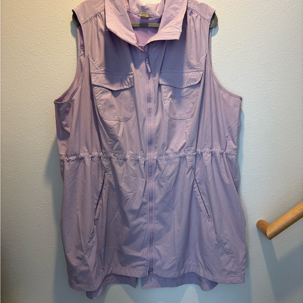 Duluth Trading Co Light Purple Zip-Up Vest